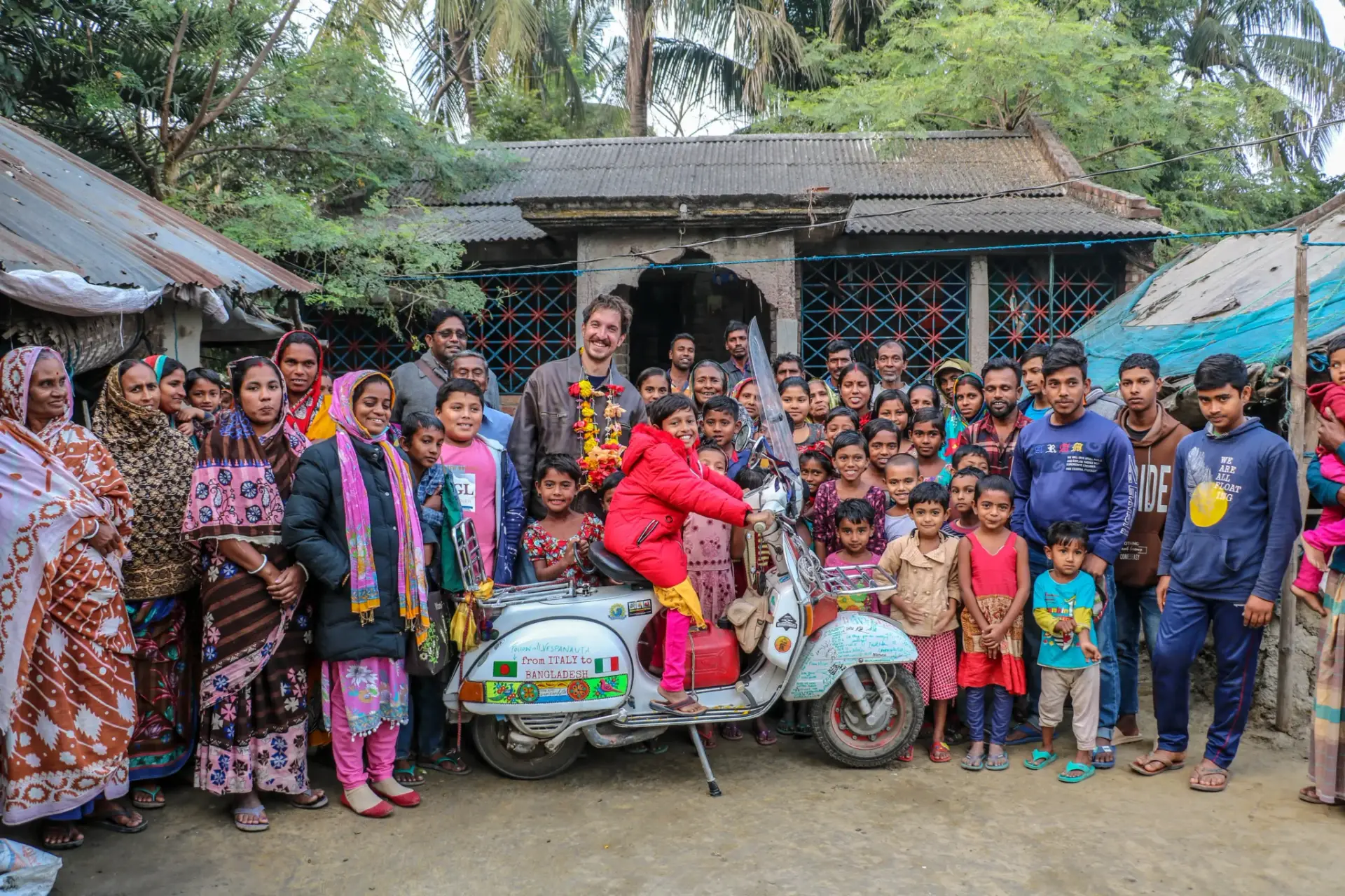 Meeting with Kakuli at her village, with local life around