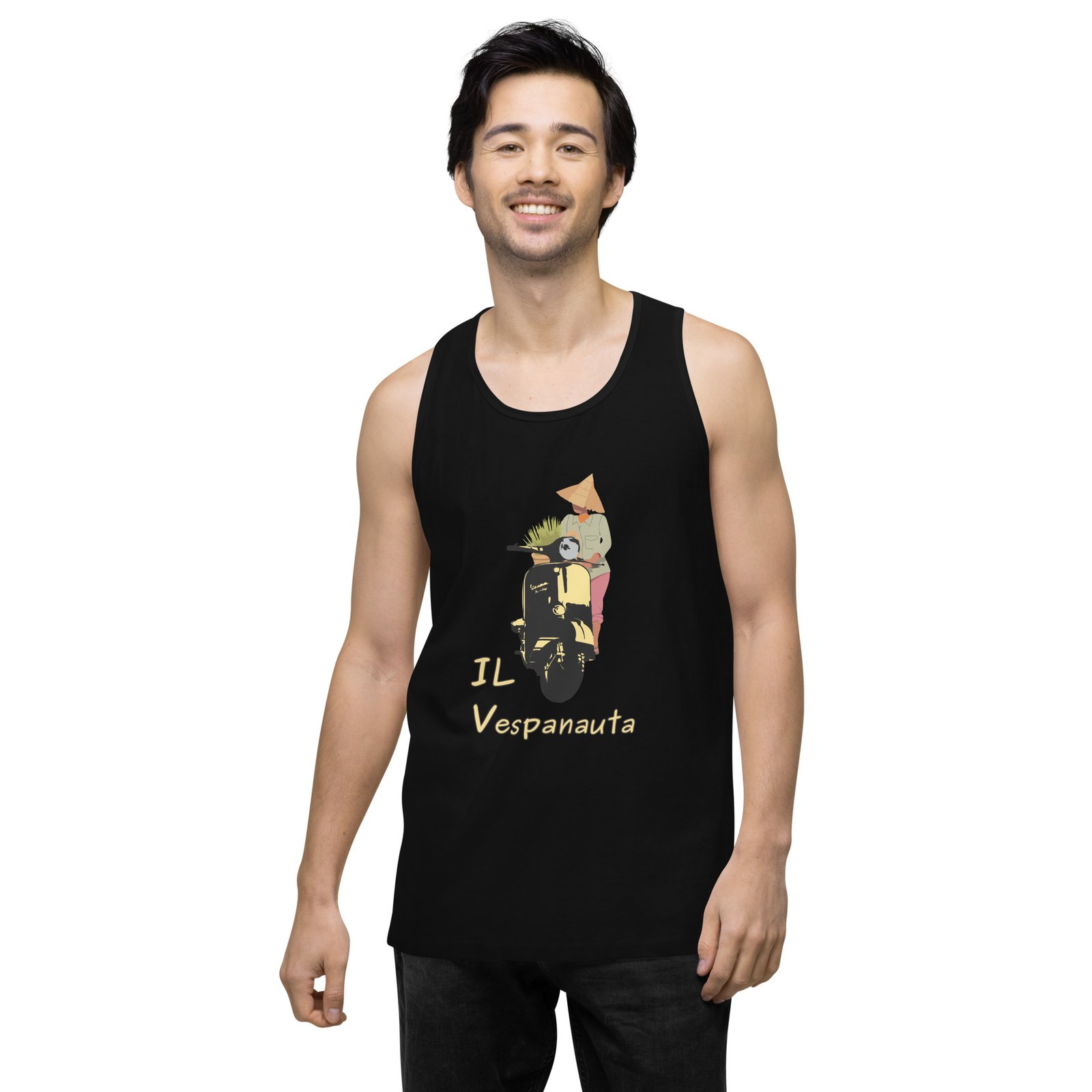 Asian Farmer - Premium Tank Top - Image 3