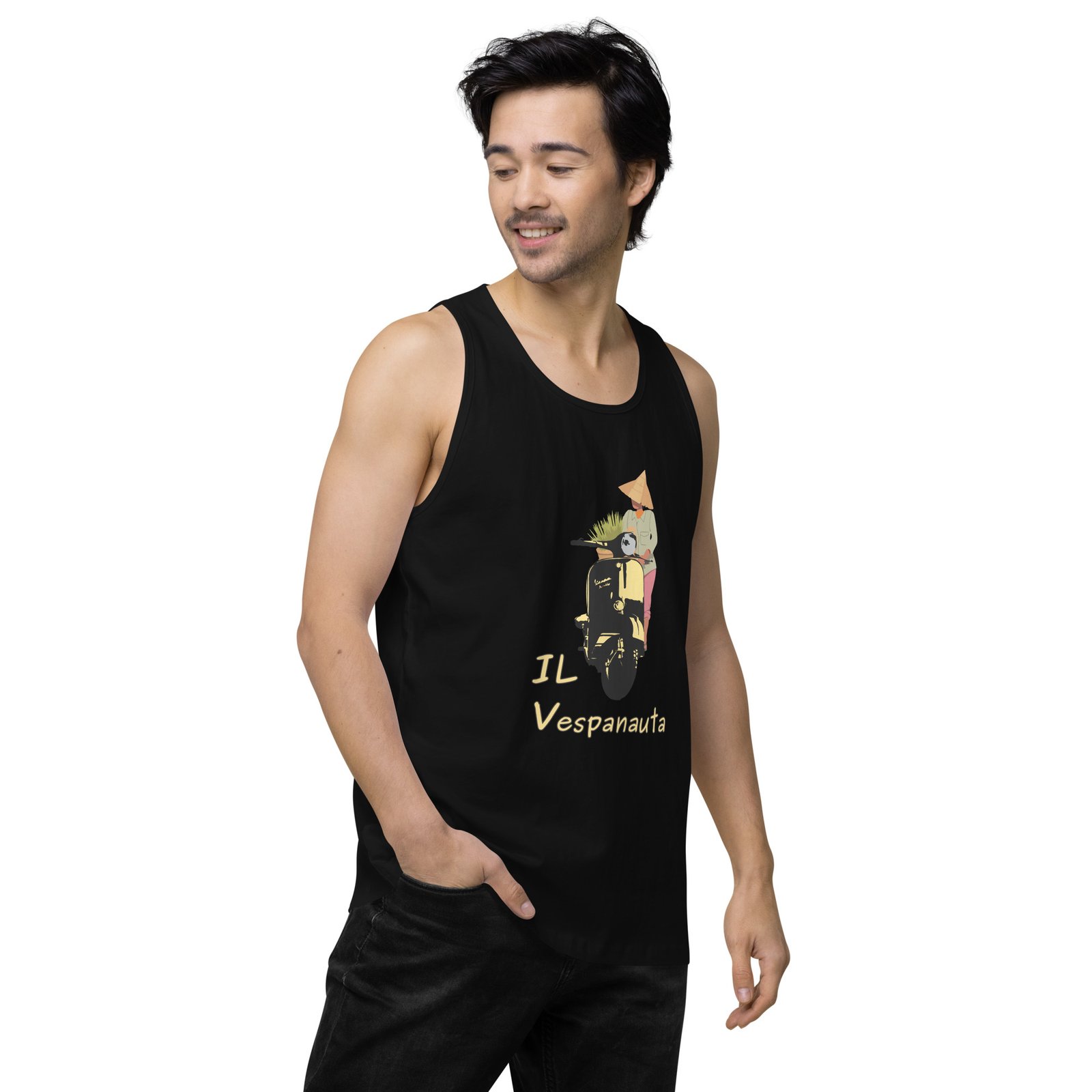 Asian Farmer - Premium Tank Top - Image 4