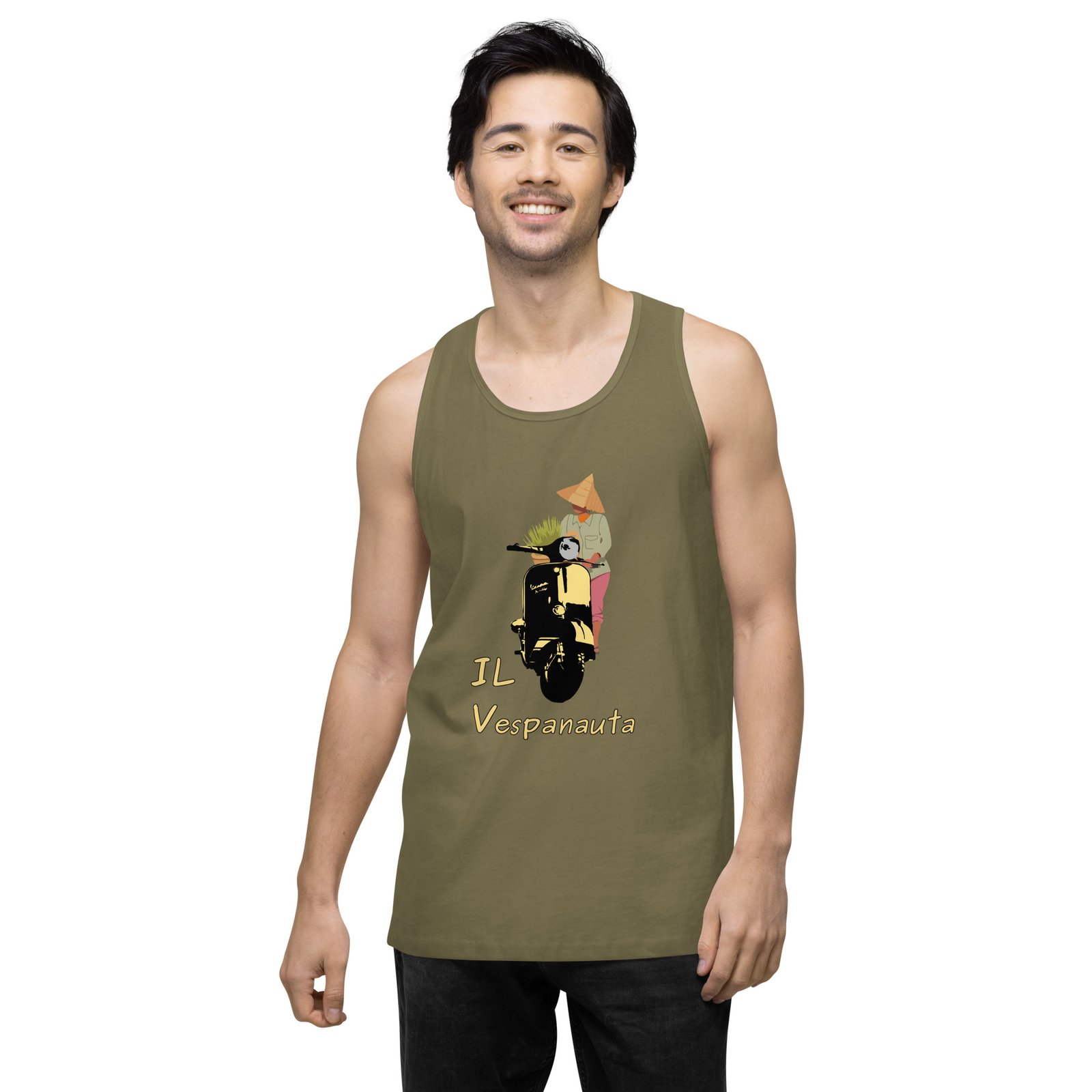 Asian Farmer - Premium Tank Top - Image 19