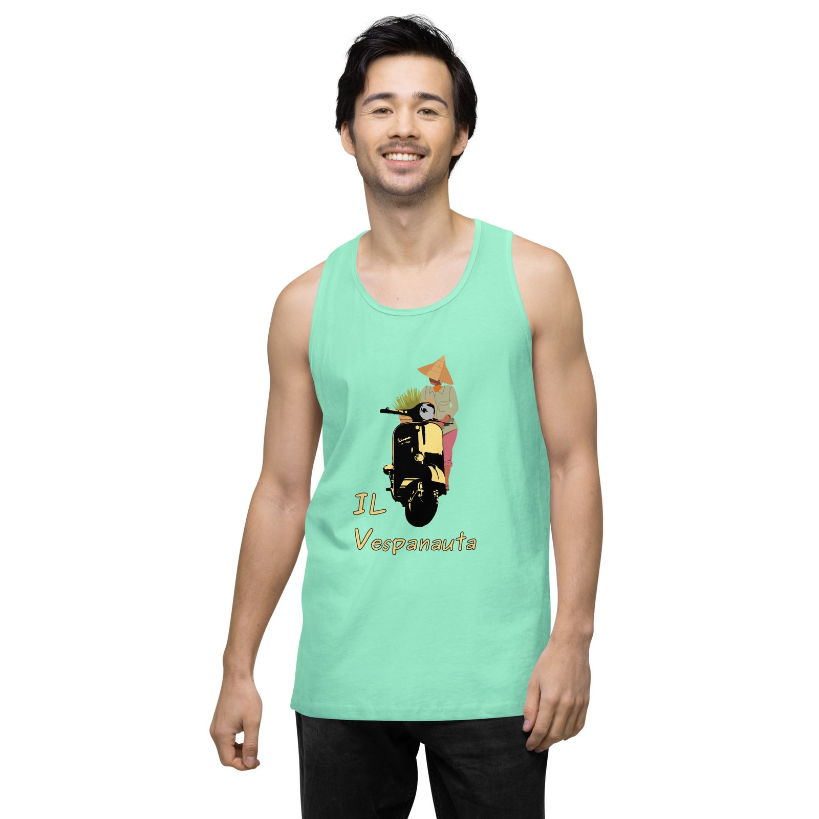 Asian Farmer - Premium Tank Top - Image 34