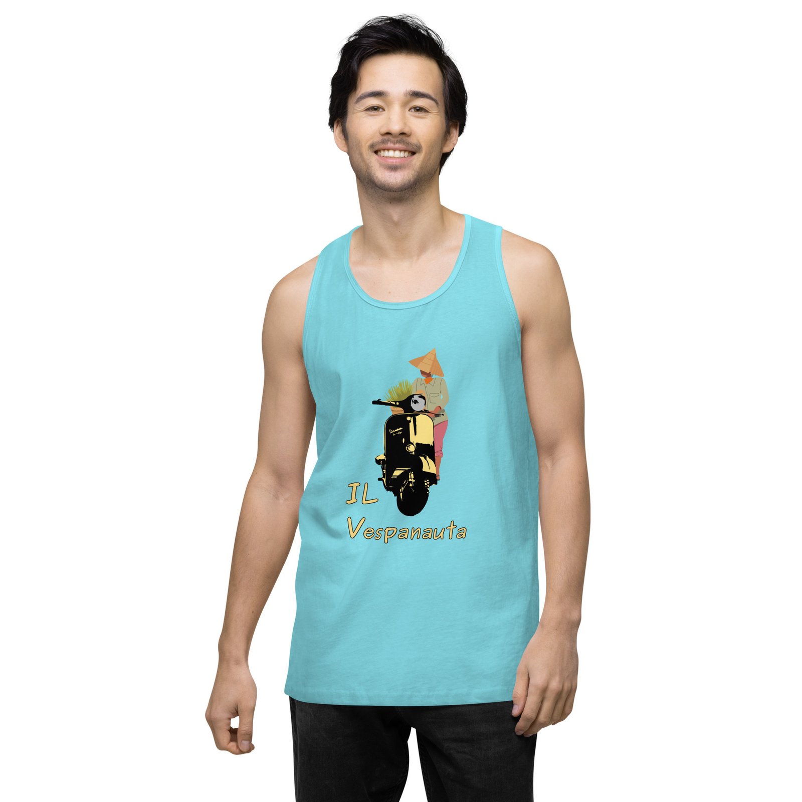 Asian Farmer - Premium Tank Top - Image 30