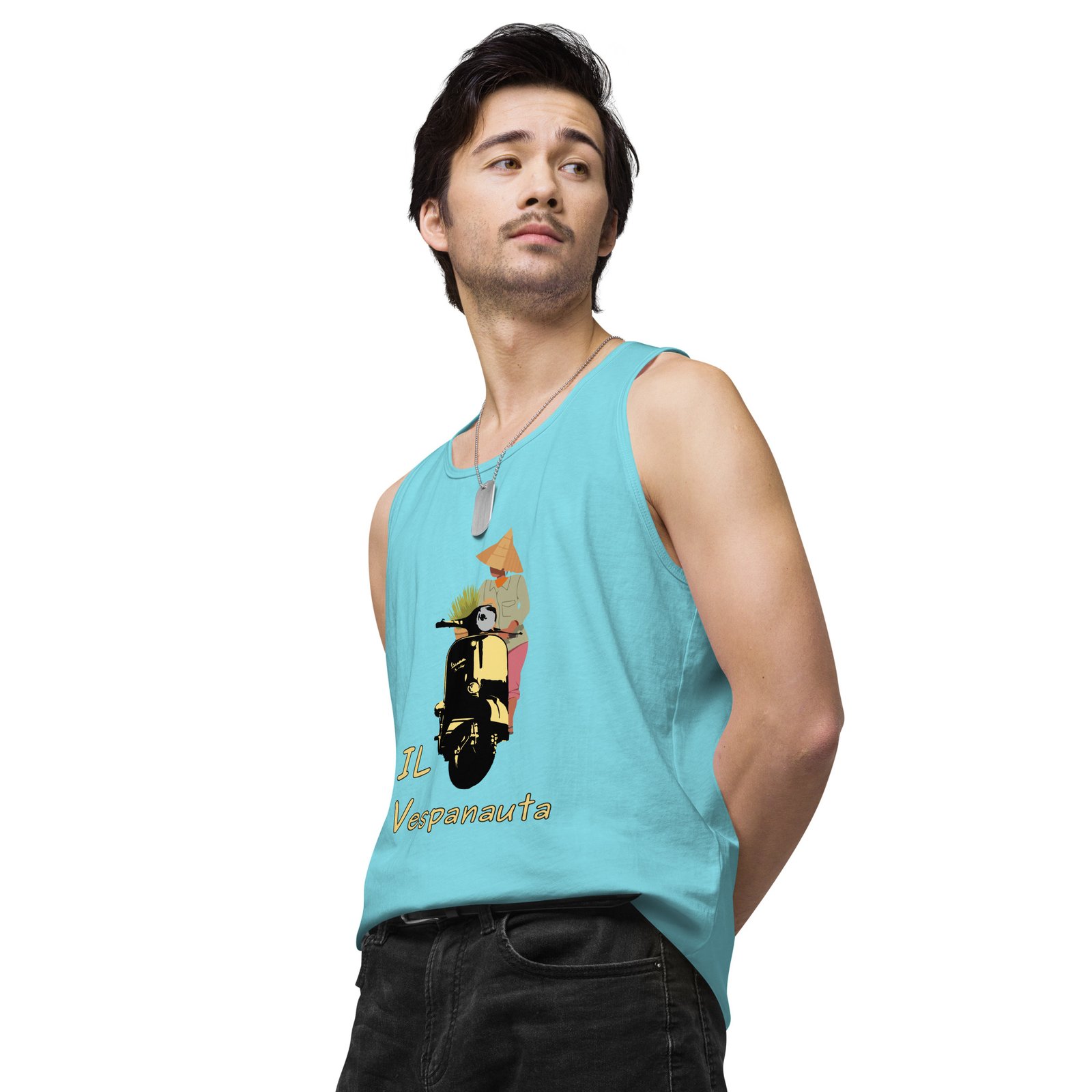 Asian Farmer - Premium Tank Top - Image 32