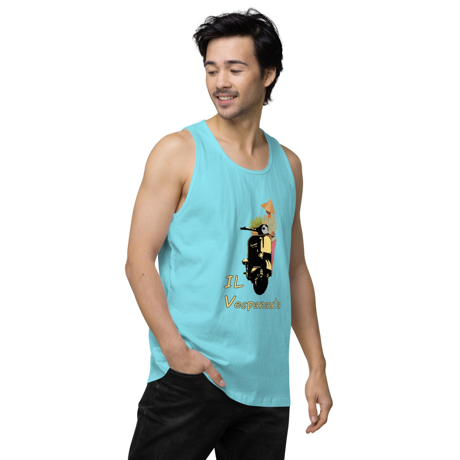 Asian Farmer - Premium Tank Top - Image 31