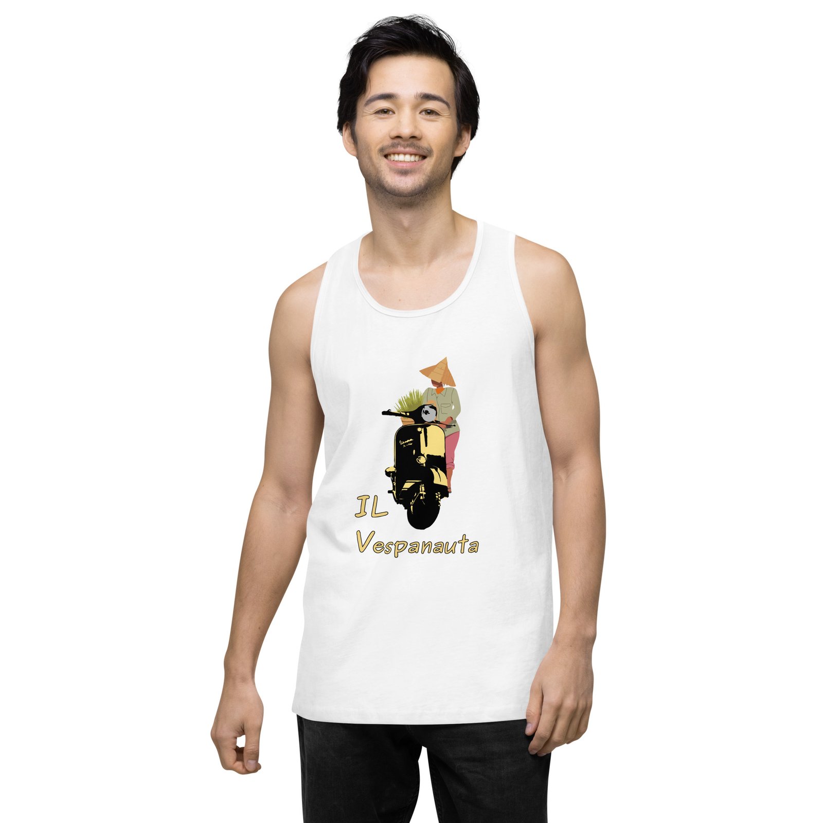 Asian Farmer - Premium Tank Top - Image 38