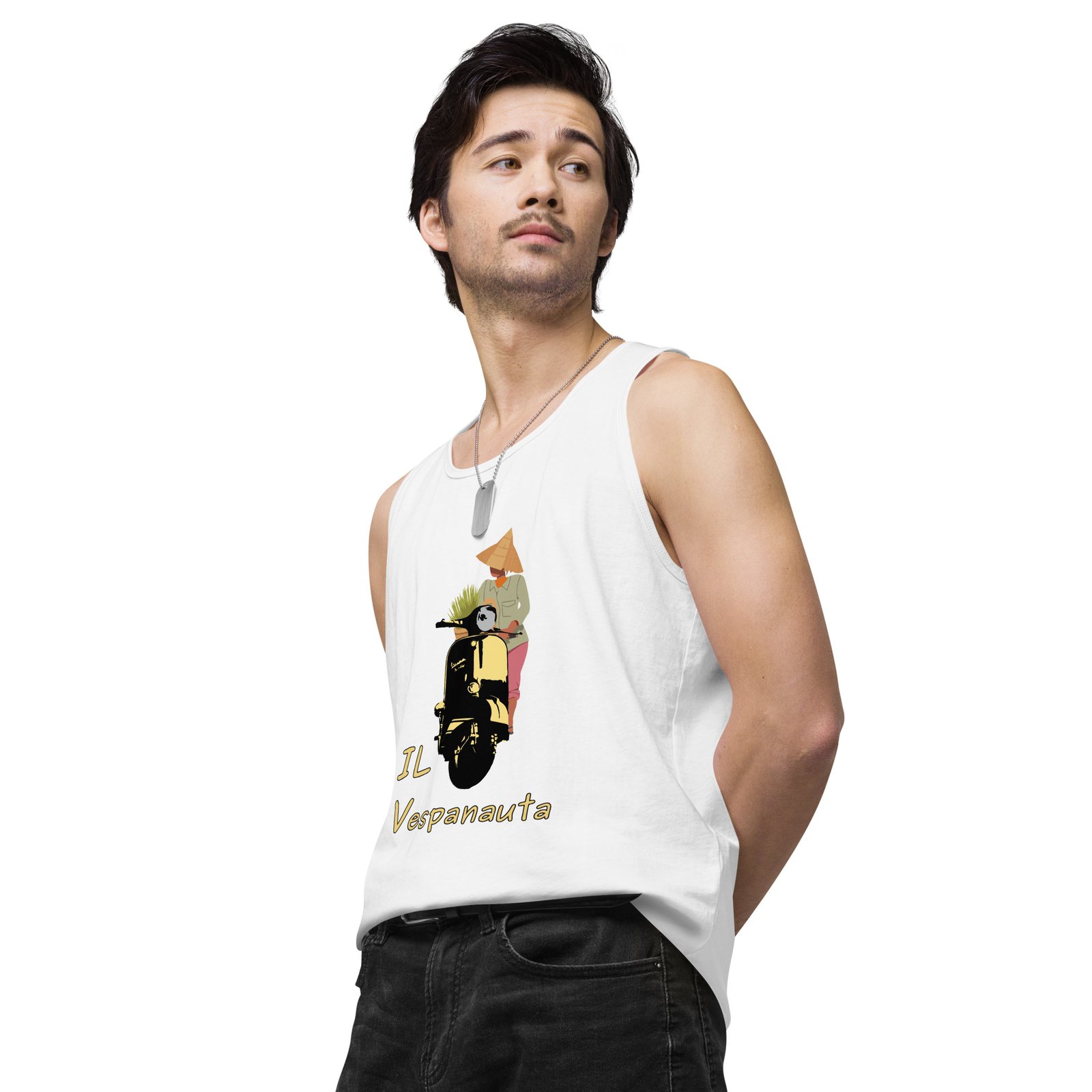 Asian Farmer - Premium Tank Top - Image 40