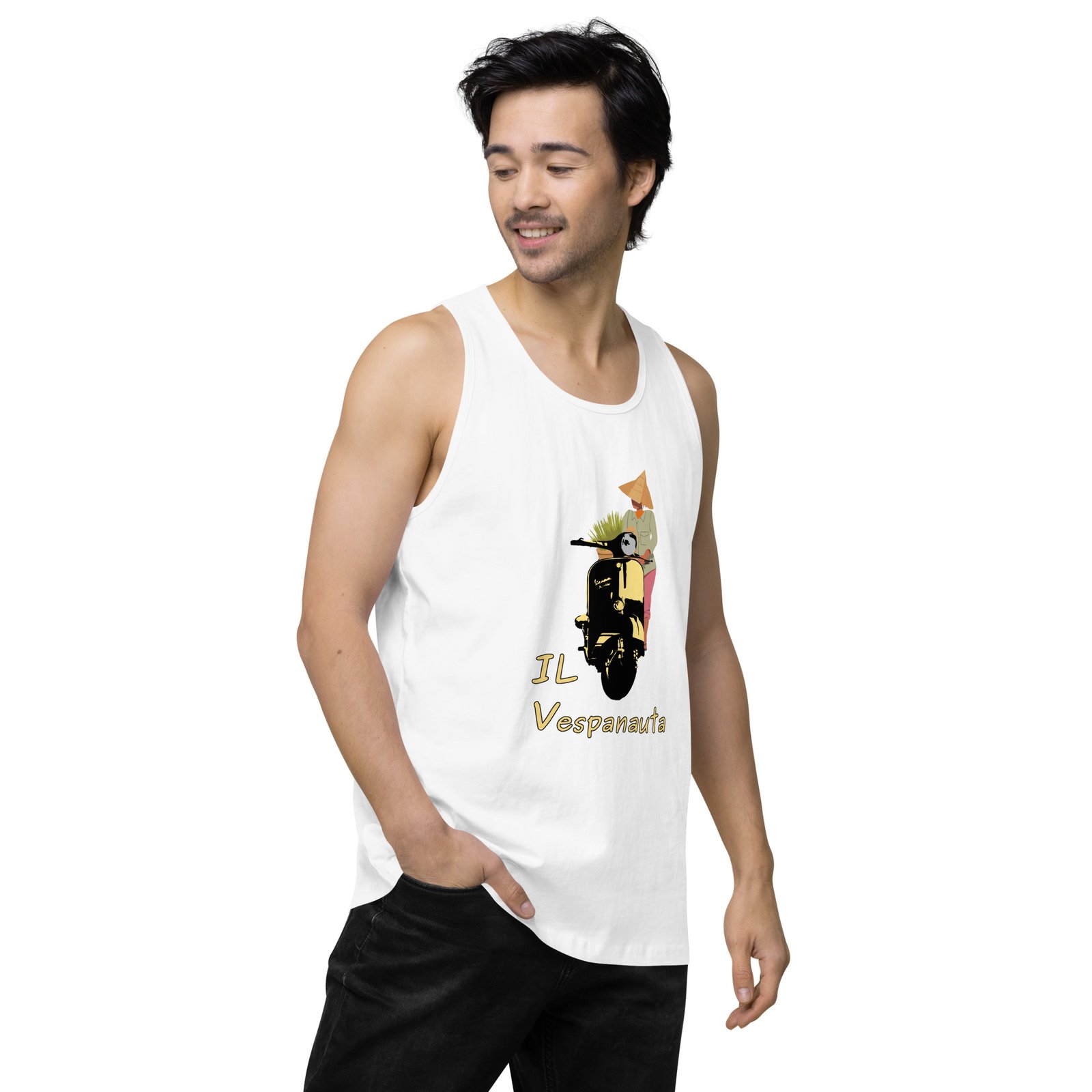 Asian Farmer - Premium Tank Top - Image 39